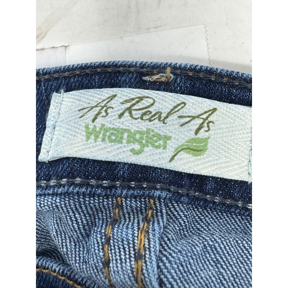 Wrangler As‎ Real As Jeans Womens 16 x 32 Blue Denim Bootcut Embroidered Pockets - Picture 4 of 7